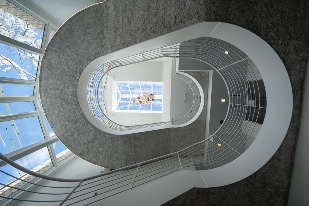 Blue Star Hotel interior stairs